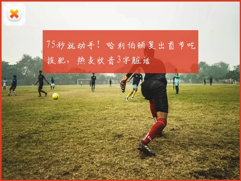 75秒就动手!哈利伯顿复出首节吃技犯,热麦收音3字脏话